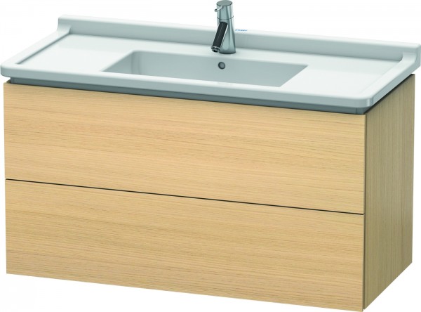 Duravit L-Cube Waschtischunterbau wandhängend Mediterrane Eiche Matt 1020x469x558 mm - LC626607171