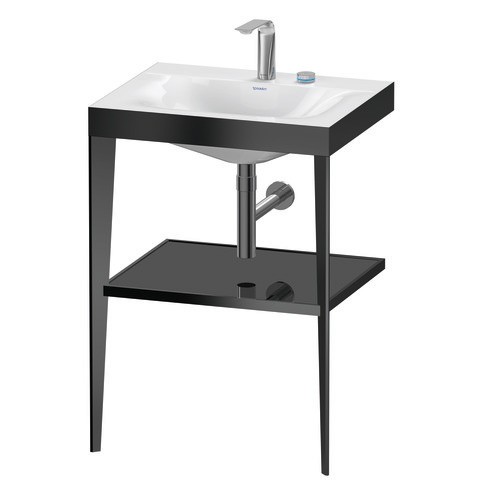 Duravit XViu c-bonded Set mit Metallkonsole Schwarz 600x480x850 mm - XV4714EB240