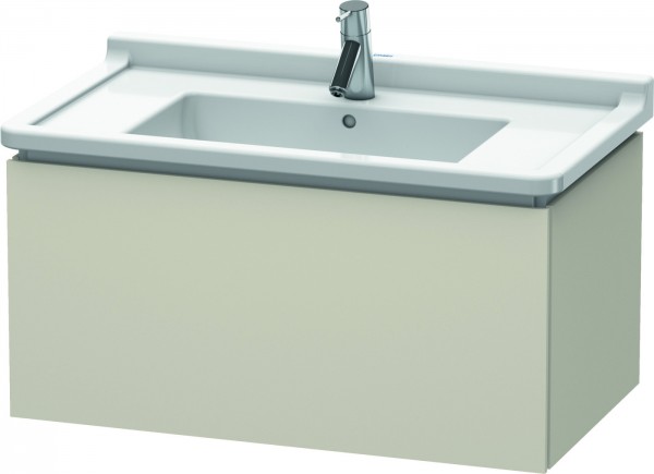 Duravit L-Cube Waschtischunterbau wandhängend Taupe Matt 820x469x408 mm - LC616509191