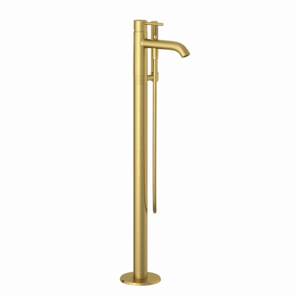 Kludi BOZZ Stand Wannenfüll- und Brause-Einhandmischer brushed gold, 38590N076