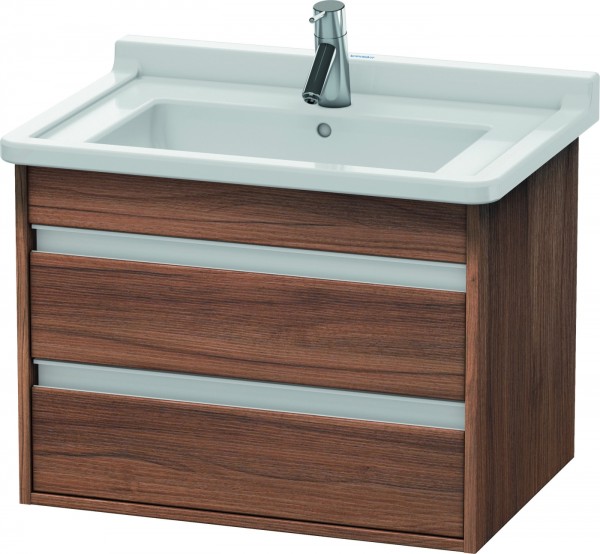 Duravit Ketho Waschtischunterbau wandhängend Nussbaum Matt 650x455x480 mm - KT664307979