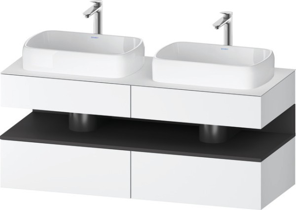 Duravit Qatego Konsolenwaschtischunterbau wandhängend Weiß Matt 1400x550x600 mm - QA4767049180000