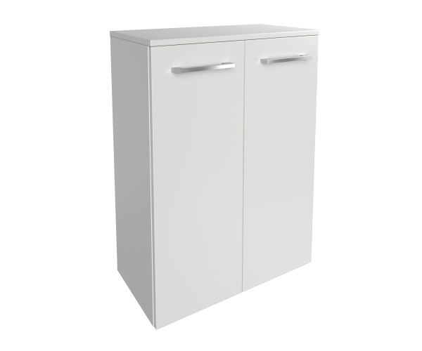 Fackelmann B.style Doppel-Midischrank 602x825x320 weiß/weiß 2T, 84423