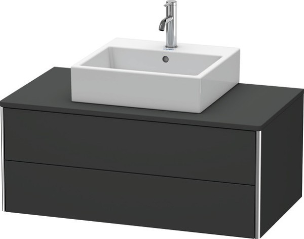 Duravit XSquare Konsolenwaschtischunterbau wandhängend Graphit Supermatt 1000x548x400 mm - XS4911080