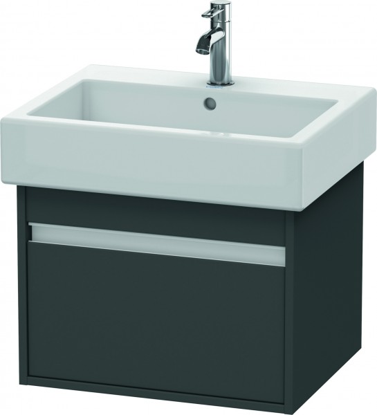 Duravit Ketho Waschtischunterbau wandhängend Graphit Matt 550x440x410 mm - KT668604949