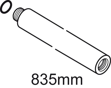 Ideal Standard Brausestange, d:25, L=810mm, Ersatzteil