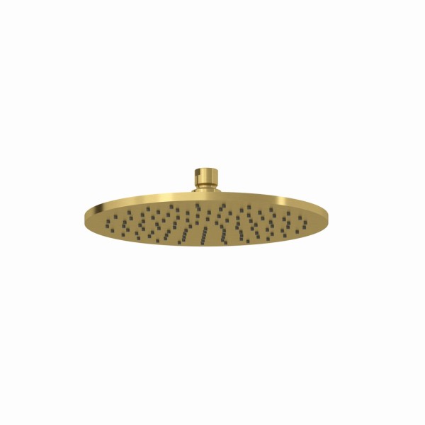 Kludi A-QA Tellerkopfbrause 250 mm flache Ausführung brushed gold, 64325N0-00