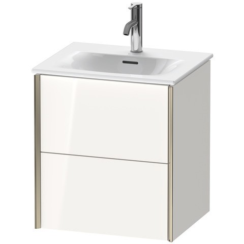 Duravit XViu Waschtischunterbau wandhängend Weiß Hochglanz 510x420x557 mm - XV41310B122