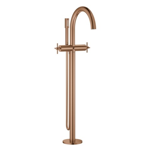 GROHE 2-Griff-Wannenarmatur Atrio 25272 FMS Bodenmont. Kreuz-Gr. warm sunset gb, 25272DL0