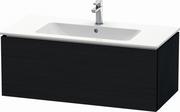 Duravit L-Cube Waschtischunterbau wandhängend Eiche Schwarz Matt 1020x481x400 mm - LC614201616