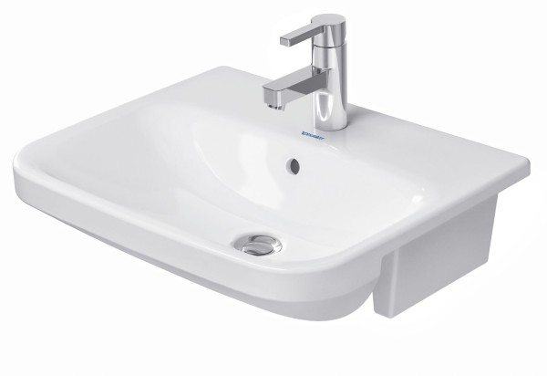 Duravit DuraStyle Halbeinbauwaschtisch Weiß Hochglanz 550 mm - 03755500001