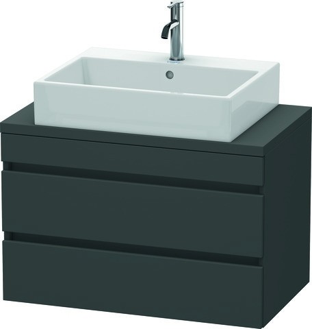 Duravit DuraStyle Konsolenwaschtischunterbau wandhängend Graphit Matt 800x478x512 mm - DS530704949