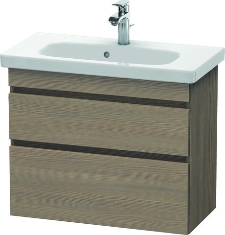 Duravit DuraStyle Waschtischunterbau wandhängend Eiche Terra Matt 730x368x610 mm - DS649903535