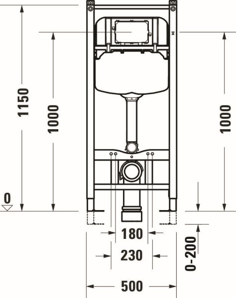 Duravit DuraSystem für Wand-WC, Basic, Trockenbau