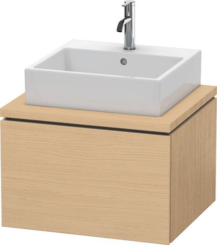 Duravit L-Cube Konsolenwaschtischunterbau wandhängend Natur Eiche Matt 620x547x400 mm - LC5810030300