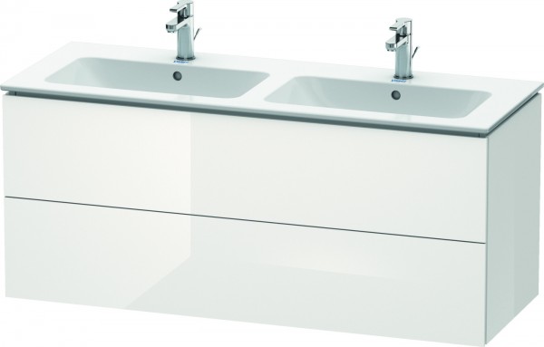 Duravit L-Cube Waschtischunterbau wandhängend Weiß Hochglanz 1290x481x550 mm - LC625808585