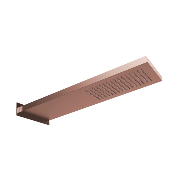 Herzbach spa ix pvd regen slim ap 537x165 eckig copper, Copper Steel, 21.661700.1.39