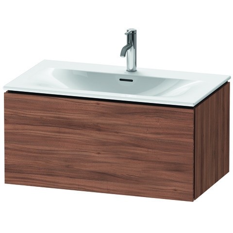 Duravit L-Cube Waschtischunterbau wandhängend Nussbaum Matt 820x481x400 mm - LC613707979