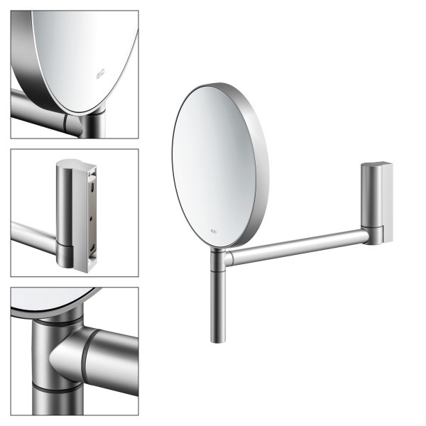 KEUCO Plan Kosmetikspiegel für Wandmontage aluminium-finish, 17649170002