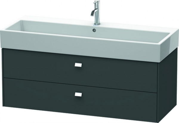 Duravit Brioso Waschtischunterbau wandhängend Graphit Matt 1184x459x442 mm - BR415701049