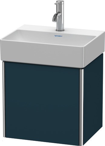 Duravit XSquare Waschtischunterbau wandhängend Nachtblau Seidenmatt 434x340x397 mm - XS4060R9898