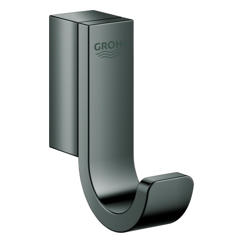 GROHE Bademantelhaken Selection 41039 einfach hard graphite, 41039A00