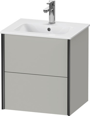 Duravit XViu Waschtischunterbau wandhängend Betongrau Matt 510x420x560 mm - XV43150B207