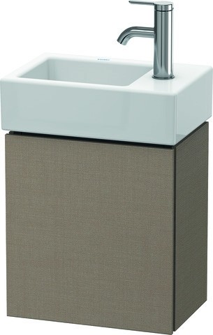 Duravit L-Cube Waschtischunterbau wandhängend Leinen Matt 364x241x400 mm - LC6293R7575