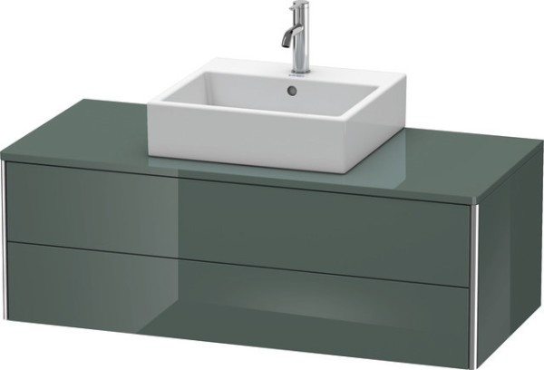 Duravit XSquare Konsolenwaschtischunterbau wandhängend Dolomiti Grau Hochglanz 1200x548x400 mm - XS4