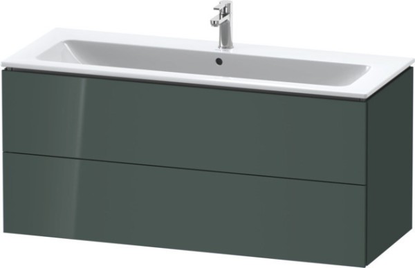 Duravit L-Cube Waschtischunterbau wandhängend Dolomiti Grau Hochglanz 1220x481x550 mm - LC6243038380