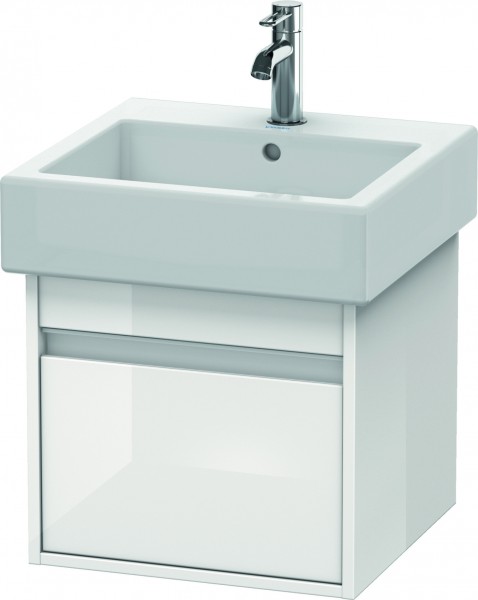 Duravit Ketho Waschtischunterbau wandhängend Weiß Hochglanz 450x440x410 mm - KT668502222