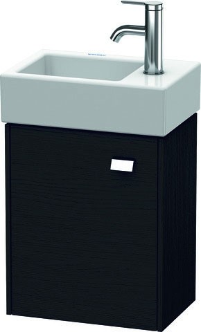 Duravit Brioso Waschtischunterbau wandhängend Eiche Schwarz Matt 364x239x442 mm - BR4049L1016