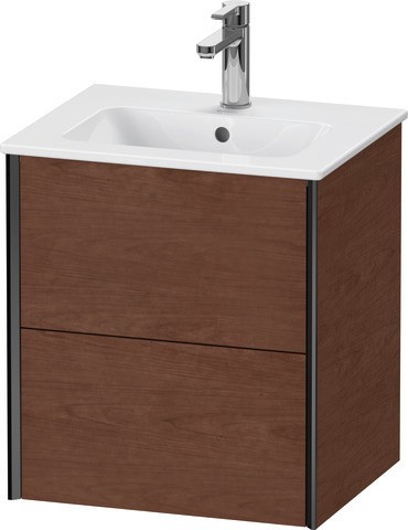 Duravit XViu Waschtischunterbau wandhängend Amerikanischer Nussbaum Matt 510x420x560 mm - XV43150B21