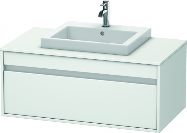 Duravit Ketho Konsolenwaschtischunterbau wandhängend Weiß Matt 1000x550x426 mm - KT679501818