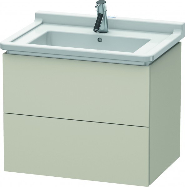 Duravit L-Cube Waschtischunterbau wandhängend Taupe Matt 670x469x558 mm - LC626409191