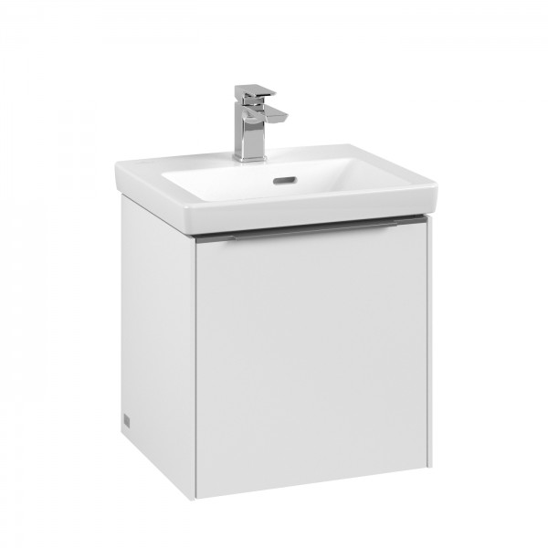 Villeroy & Boch Subway 3.0 Waschbeckenunterschrank, 1 Tür, 423 x 432 x 361,5 mm, Pure White / Pure W