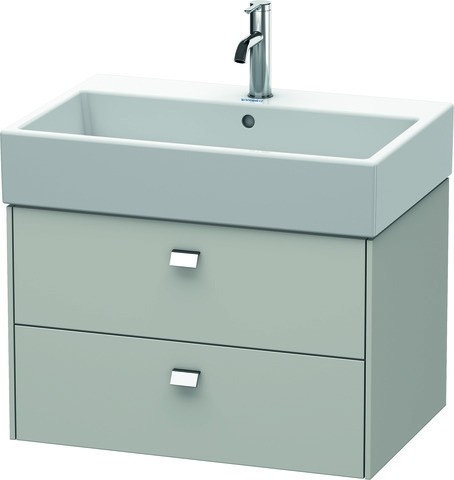 Duravit Brioso Waschtischunterbau wandhängend Betongrau Matt 684x459x442 mm - BR415401007