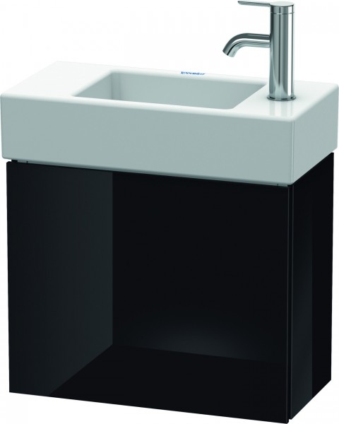 Duravit L-Cube Waschtischunterbau wandhängend Schwarz Hochglanz 480x240x400 mm - LC6246R4040