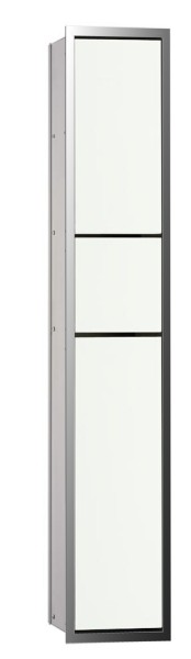 emco Gäste-WC-Modul asis 150 Unterputz, 964 mm, chrom / optiwhite Doppelfach mit Boden, mit Papierha