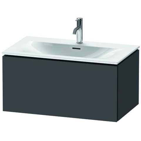 Duravit L-Cube Waschtischunterbau wandhängend Graphit Matt 820x481x400 mm - LC613704949