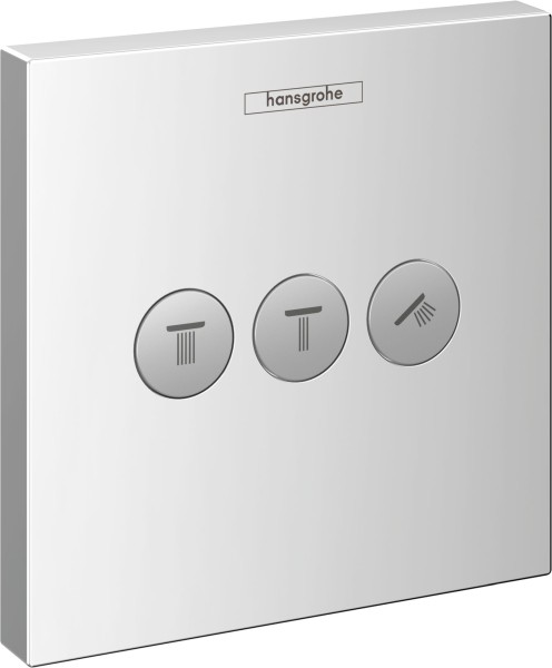 Hansgrohe ShowerSelect Ventil, 15764000, für 3 Verbraucher Fertigset 3 Verbraucher chrom, 15764000