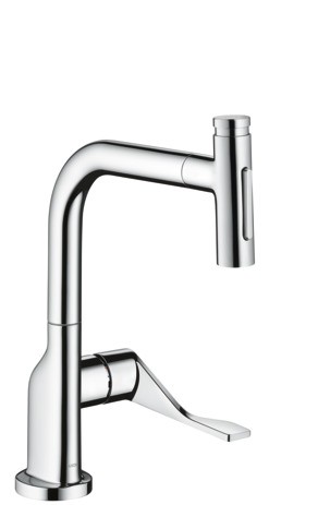 Hansgrohe Spültischmischer 230 Select 2jet Axor Citterio Ausziehbrause sBox steel, 39862800