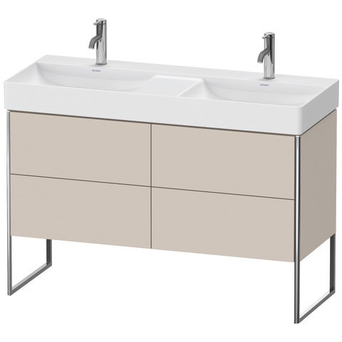 Duravit XSquare Waschtischunterbau bodenstehend Taupe Matt 1184x460x731 mm - XS4456091910B00