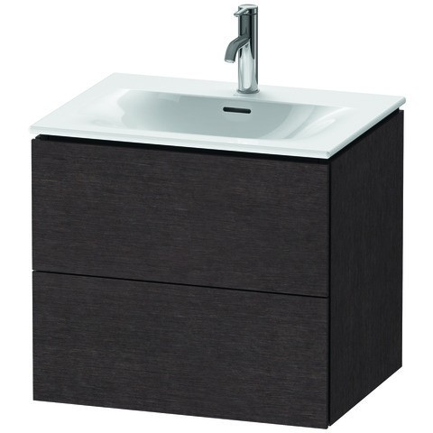 Duravit L-Cube Waschtischunterbau wandhängend Eiche dunkel gebürstet Matt 620x481x550 mm - LC6305072