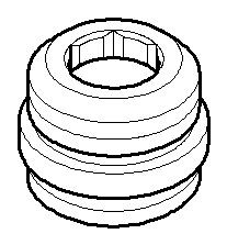 Dornbracht Nippel Ersatzteile 092403117 D. 22 x 14 mm Platin