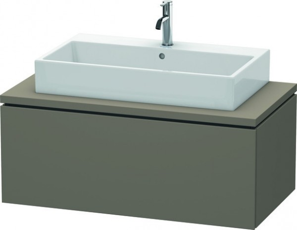 Duravit L-Cube Konsolenwaschtischunterbau wandhängend Flanell Grau Seidenmatt 1020x547x400 mm - LC58