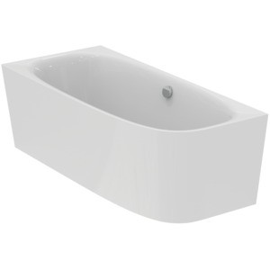 Ideal Standard D-Form-Badewanne DEA f.Wandanbindung, links, m.Ablauf 1800x800x610mm Weiss, T549201