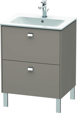 Duravit Brioso Waschtischunterbau bodenstehend Basalt Matt 620x479x683 mm - BR440101043