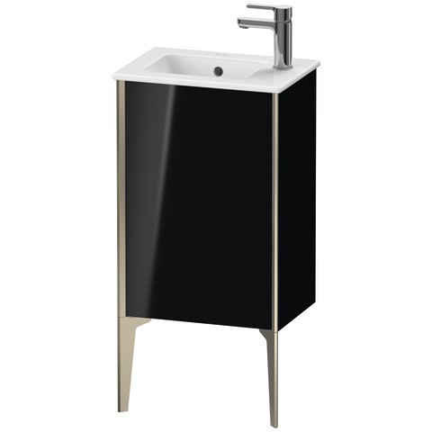 Duravit XViu Waschtischunterbau bodenstehend Schwarz Hochglanz 410x290x594 mm - XV4480RB140