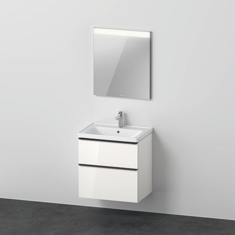 Duravit D-Neo Möbelwaschtisch mit Waschtischunterbau und Spiegel 650x480x2000 mm - DE011202222